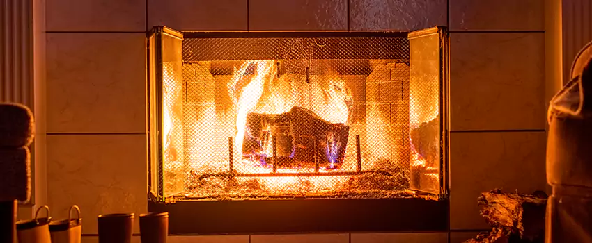 Mendota Hearth Landscape Fireplace Installation in Norridge, Illinois