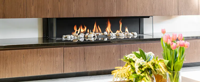 Double-height Fireplace Design Refurbishment in Norridge, Illinois
