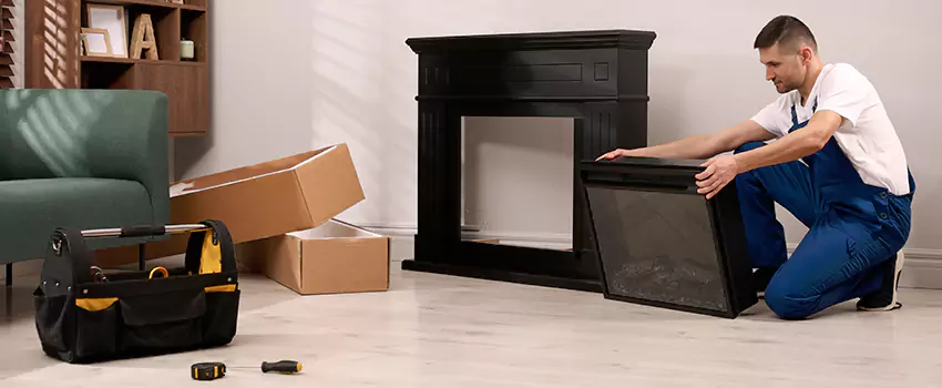 Old Rusted Metal Fireplace Repair And Replacement in Norridge, IL