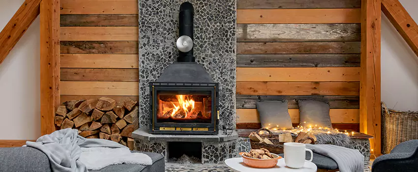 Thelin Hearth Products Direct Vent Gas Stove Fireplace Inspection in Norridge, Illinois